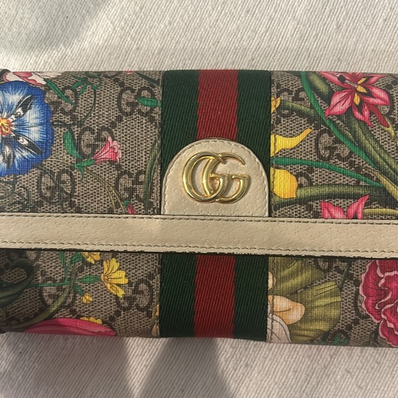 Gucci Long Wallet Ivory Floral PrintMulticolor - Picture 12 of 12